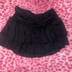 SHEIN Black Layered Mini Skirt